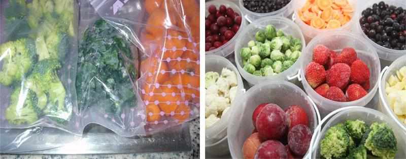 Овощи и фрукты замороженные