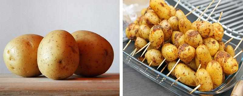 Заготовка целого картофеля